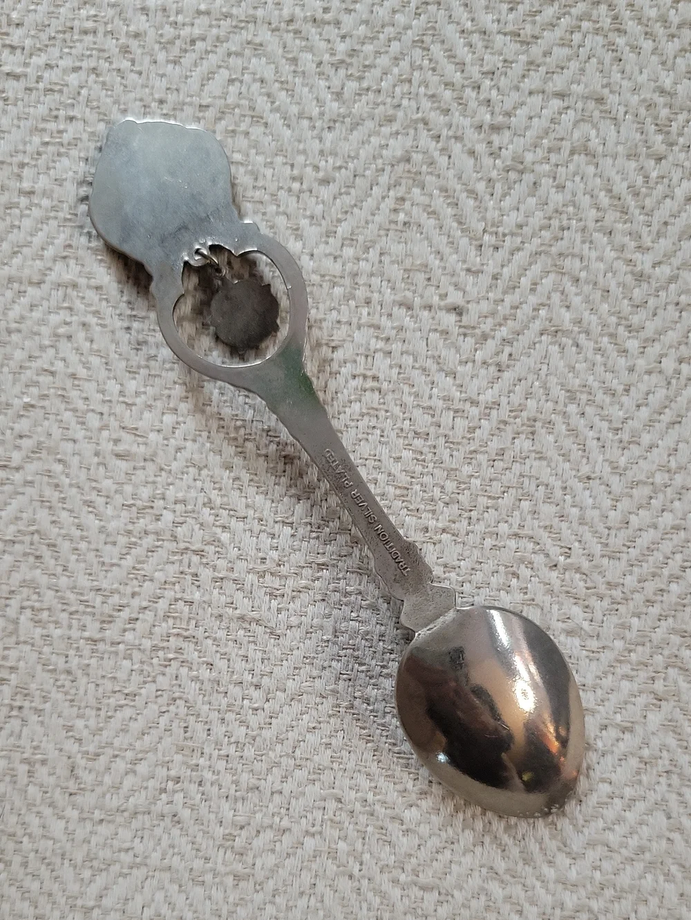 Vintage Humber Bridge Souvenir Spoon Yorkshire White Rose